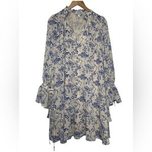 & Other Stories | Ruffle Collar Dress Cottagecore Floral Artsy Euro Summer